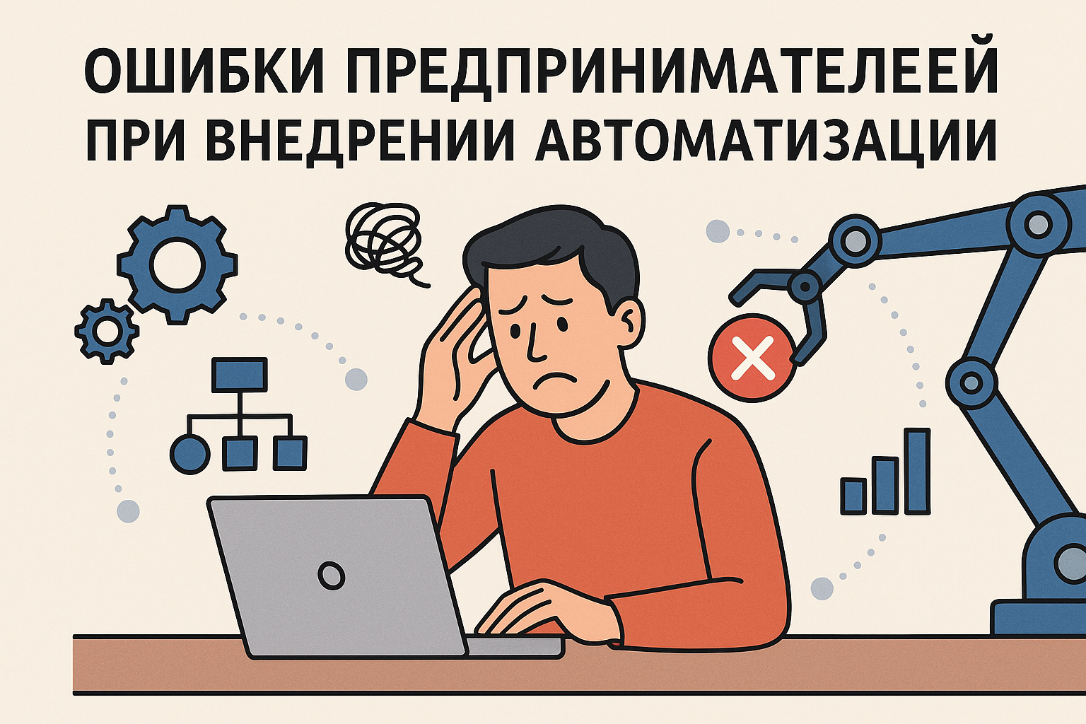 Топ-5 ошибок при внедрении автоматизации в бизнесе