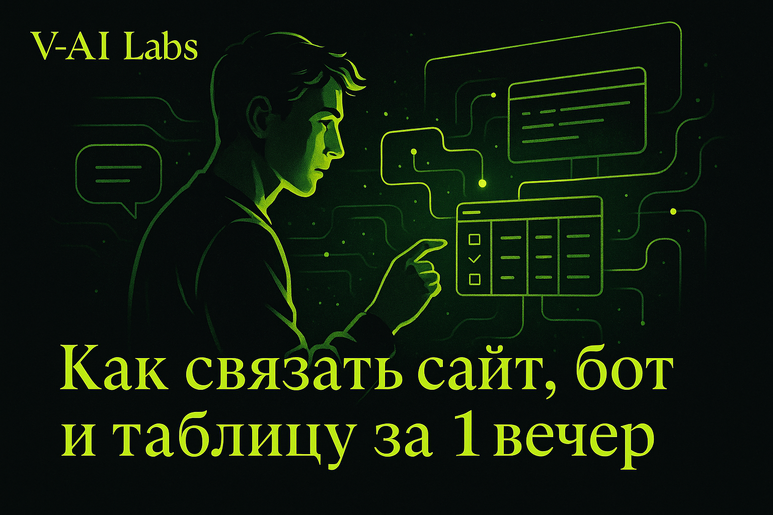 Как быстро связать сайт, бот и таблицу за один вечер