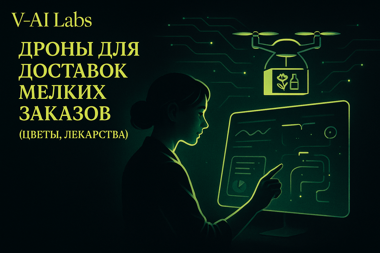 Как дроны упрощают доставку цветов и лекарств