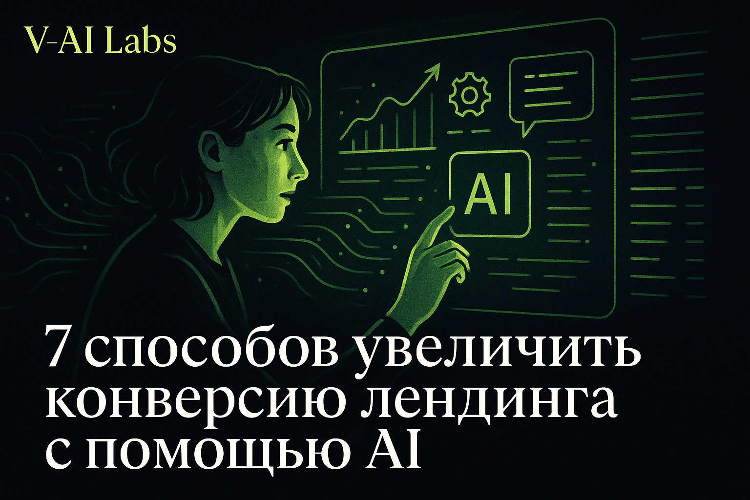 График роста конверсии лендинга благодаря использованию искусственного интеллекта