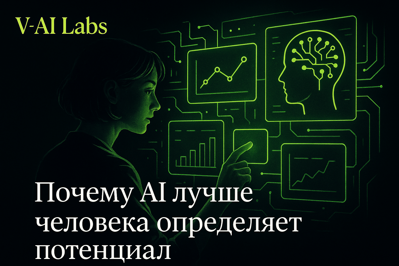 HR-специалист использует панель аналитики с AI для оценки кандидатов