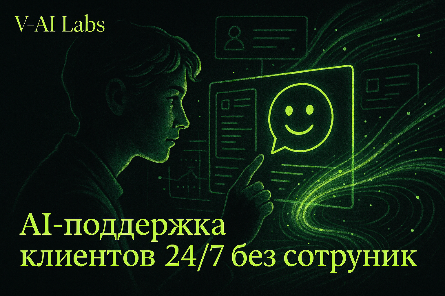AI-чатбот обслуживает клиентов 24/7 без сотрудников
