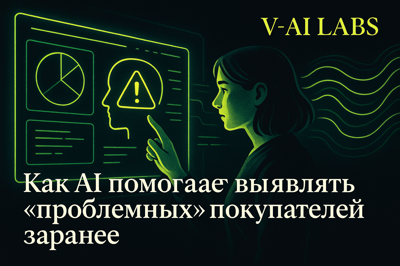 Схема, как искусственный интеллект помогает выявлять проблемных клиентов в малом офлайн-бизнесе