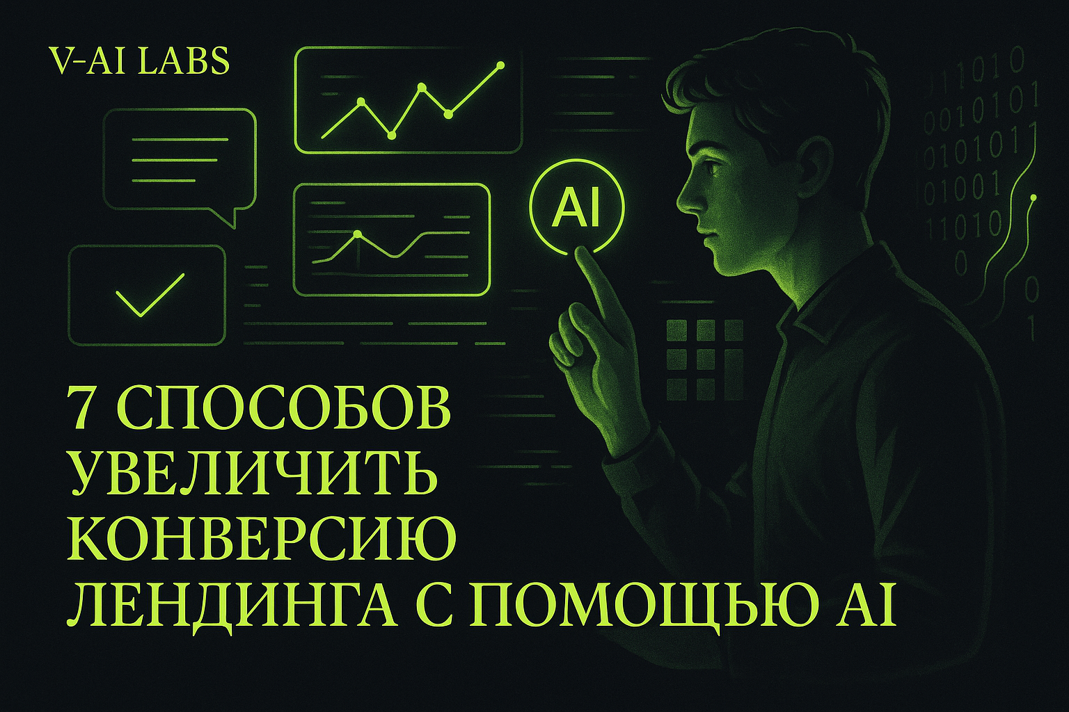 График роста конверсии лендинга с элементами искусственного интеллекта