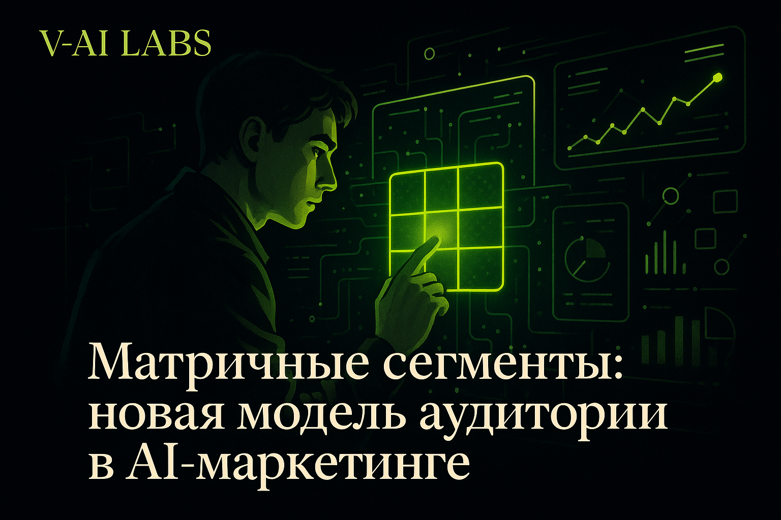 Схема матричных сегментов аудитории в AI-маркетинге