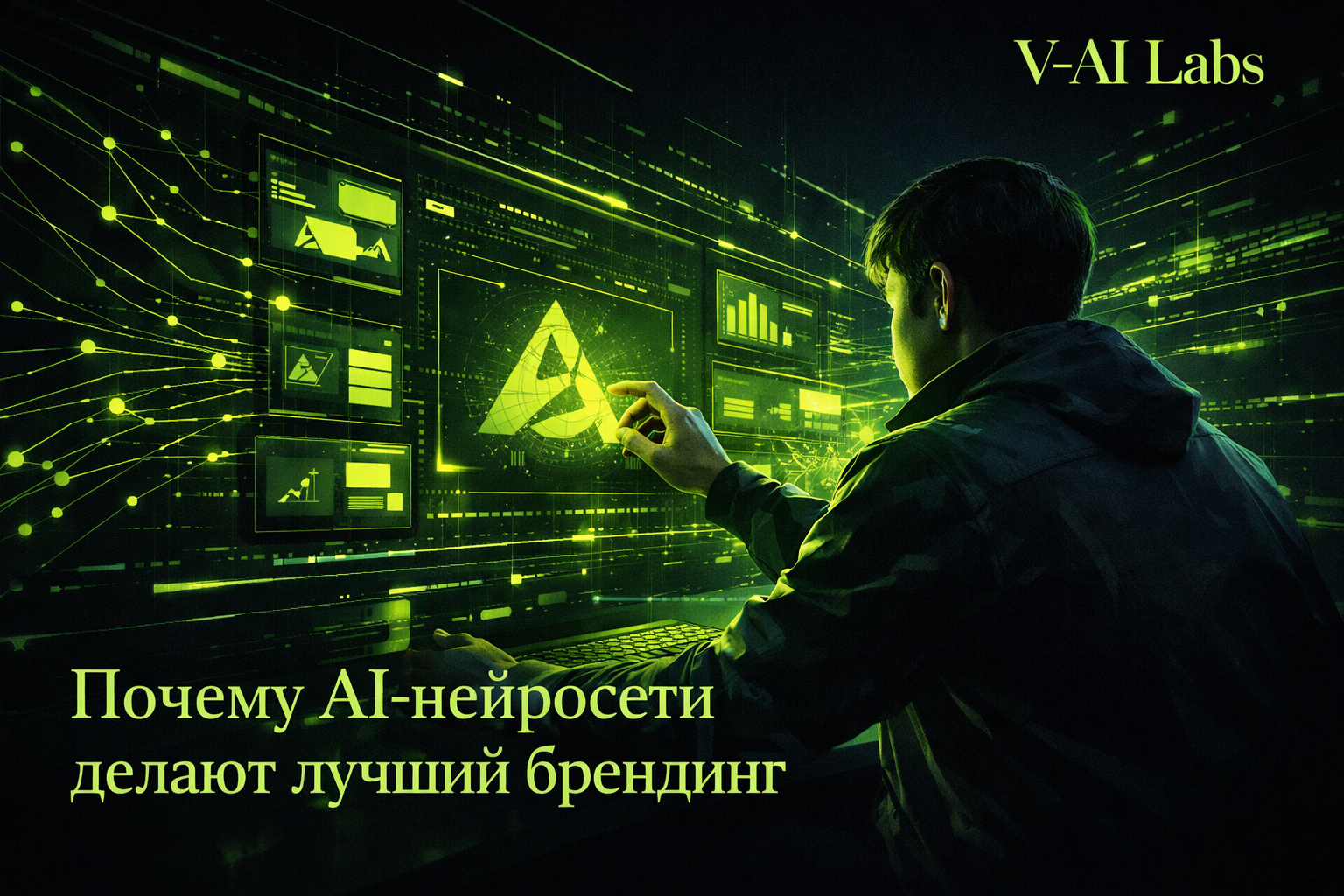 Графика про использование нейросетей и ИИ в брендинге онлайн-бизнеса
