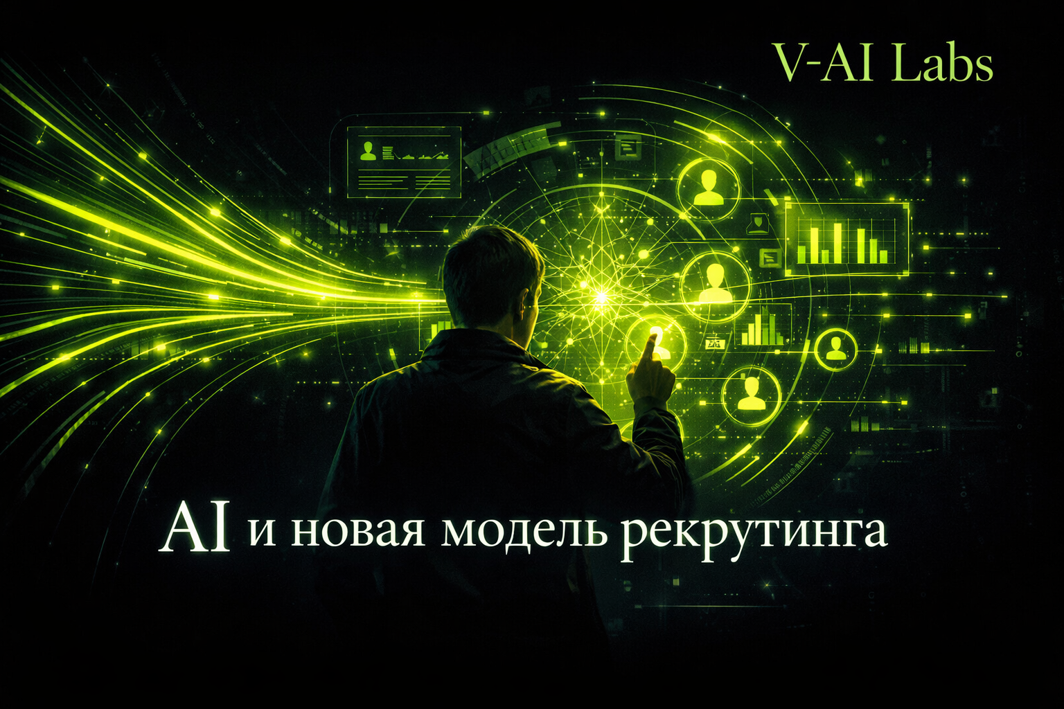 HR-специалист использует ИИ для автоматизации рекрутинга