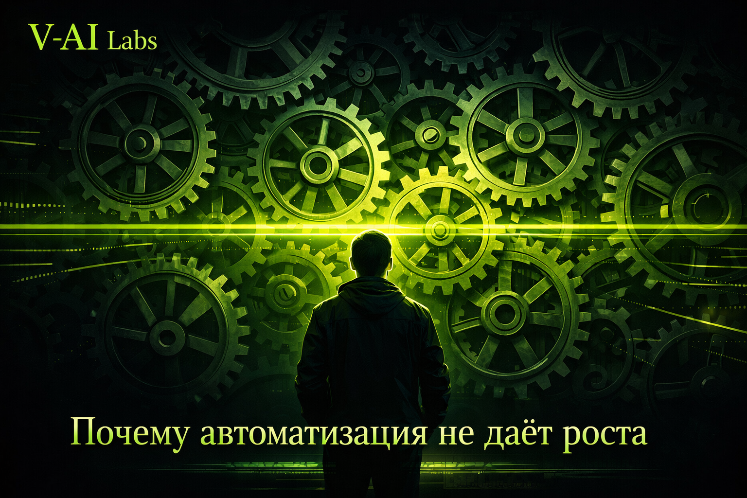 Владелец онлайн-бизнеса смотрит на дэшборд автоматизации без роста прибыли