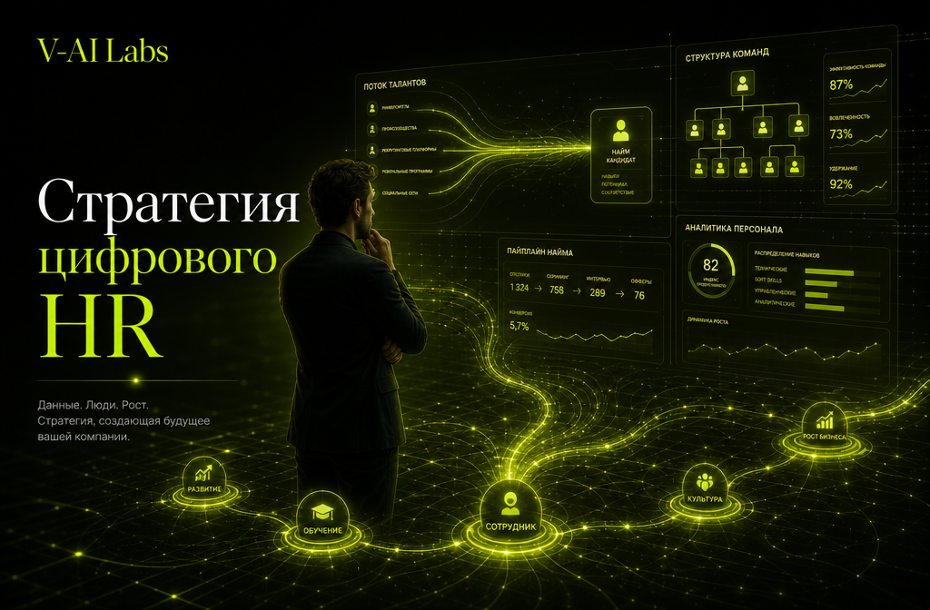 Обложка статьи о стратегии цифрового HR и автоматизации найма
