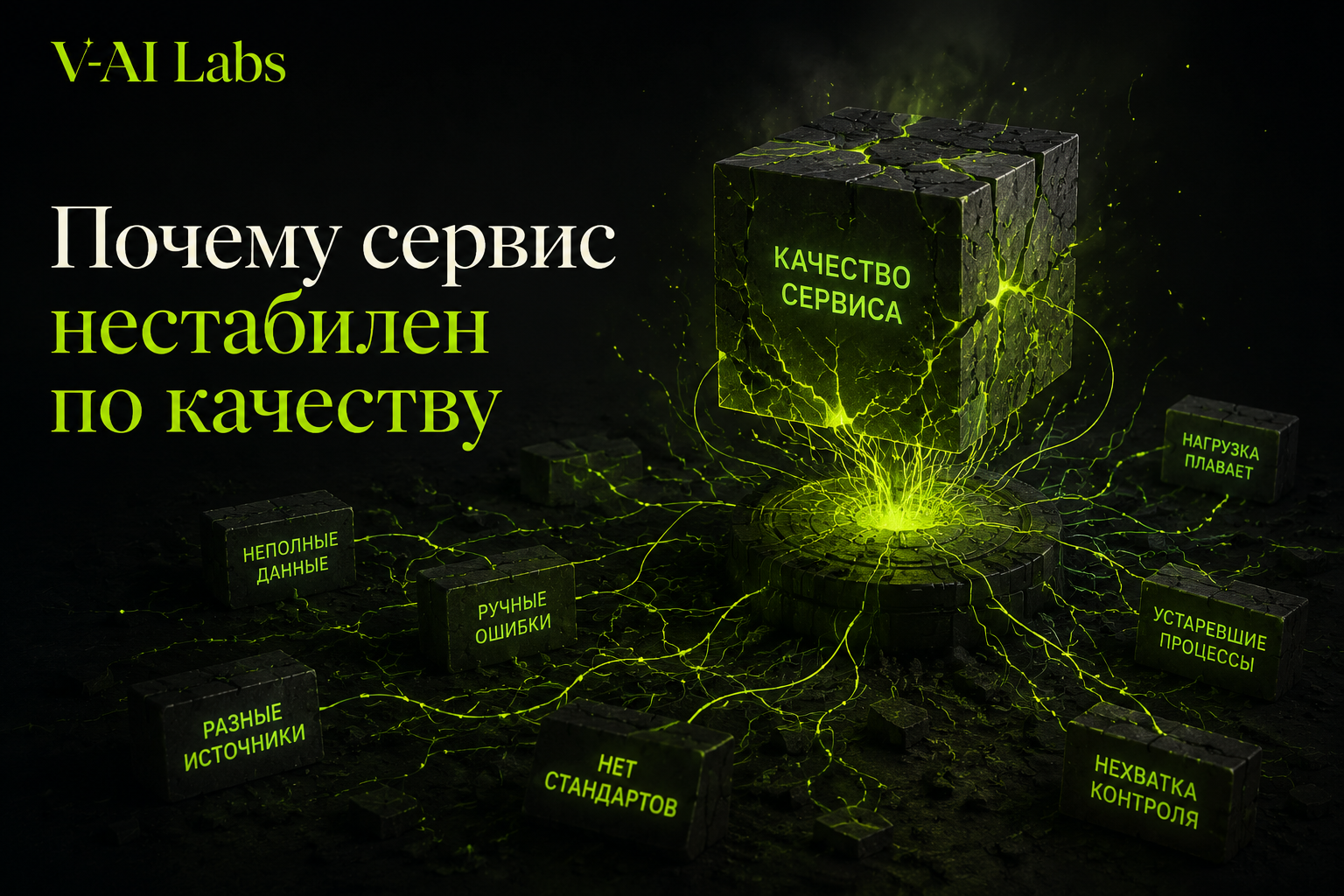 Обложка статьи о причинах нестабильного качества сервиса в сфере услуг